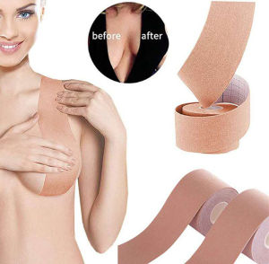 สก๊อตเทป ยกกระชับหน้าอก เทปกาวปิดจุก 5ซม. ยาว 5 เมตร ยอดนิยมใช้ง่าย เทป เทปผ้า มี 5 โทน สี