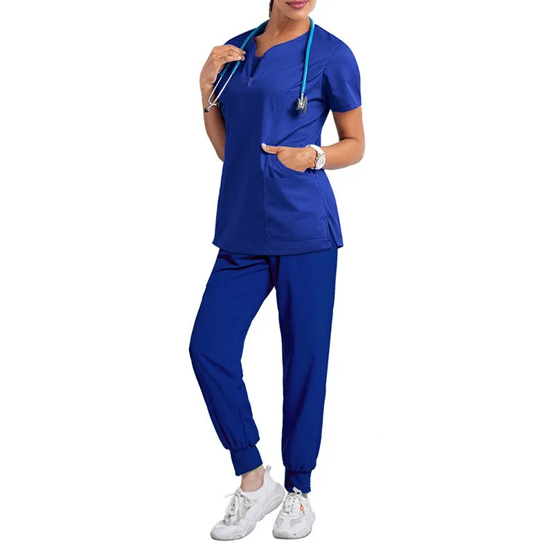 Womens Two Piece Hospital Uniform Workwear Set For Health
