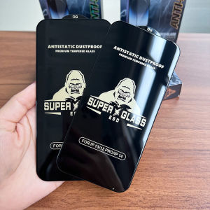 Kính Cường Lực IPhone 13 Pro Max/ 13 Pro/ 13 IP 12 Pro Max/ 12 Pro/ 12 Iphone 11/ 11 Pro/ 11 Pro Max/ Xs Max/ X/ Xs Iphone 15 Pro Max/ 16 Pro Max Full Màn Viền Đen King Kong ESD Chống Tĩnh Điện Chống Trầy Xước Bảo vệ màn hình.
