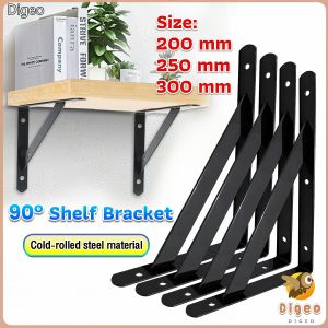 Digeo Heavy Duty Shelf Bracket Wall Mount 90° Brackets for Floating Shelf