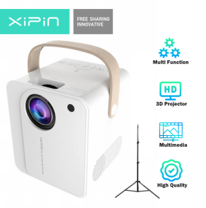 CP350 Home Theater Smart Compact Projector Full HD USB TF AV For Home And Outdoor Use with 210cm Tripod Stand