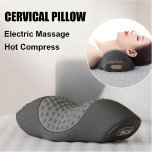 Electric Massager Cervical Pillow Hot Compress Vition Massage Neck Traction Relax Sleeping Memory