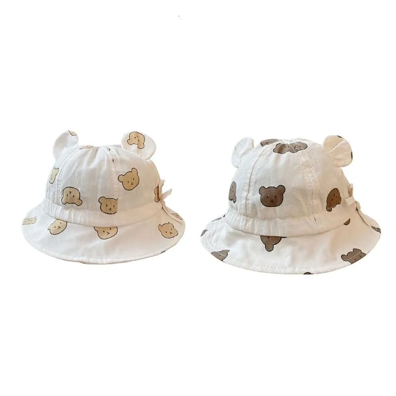 Toddler Sunproof Hat Baby Windproof Beach Hat Wide Brim Bucket Hat