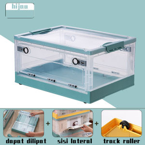 Transparan Lipat kotak/ Penylmpanan Plastlk/ penylmpanantahan lembab/ storage box Rumah Penylmpanan