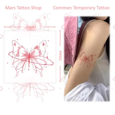【Mars Tattoo】Common Tattoo Colored Tattoo Long LastingTemporary Tattoo Sticker Fake Tattoo Butterflies Butterfly CX014