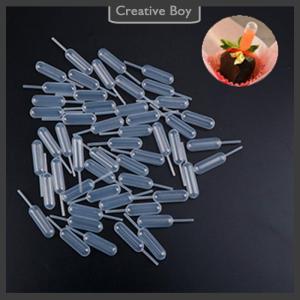 [Creative] 100pcs Plastic Squeeze 4ml Transfer Dropper Disposable Pipettes For Cupcake