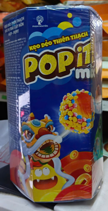 combo 2 Hộp POPITI kẹo dẻo vị thiên thạch mix vị(100g(8 gói), sôcôla ...