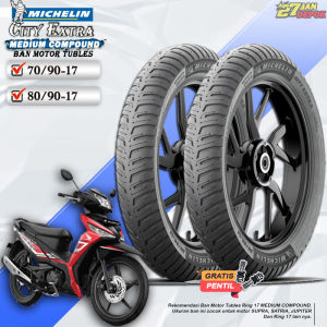 Ban Motor Tubeless Michelin City Extra Ring 17 Ban Motor Vixion Ninja Satria Tubles Ring 17