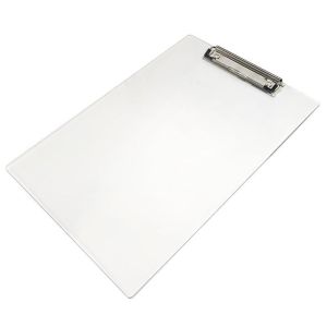 INTOONE Acrylic Clipboard Clear Vertical/Horizontal Clip Menu Clip Board Multi-functional A4/A5/B5/A6 Document Clip Holder Gift