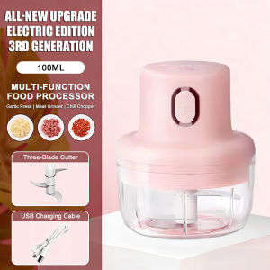 Phlinice Wireless Mini Food Chopper 250ML | 3-Second Garlic Chopper Baby Food Processor Small Household Meat Grinder