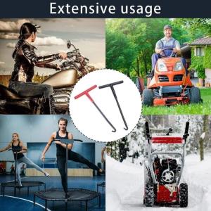 Đáng tin cậy ống xả xe máy mùa xuân puller Bộ dụng cụ t Thiết kế tay cầm cho hiệu quả phanh mùa xuân loại bỏ và cài đặt