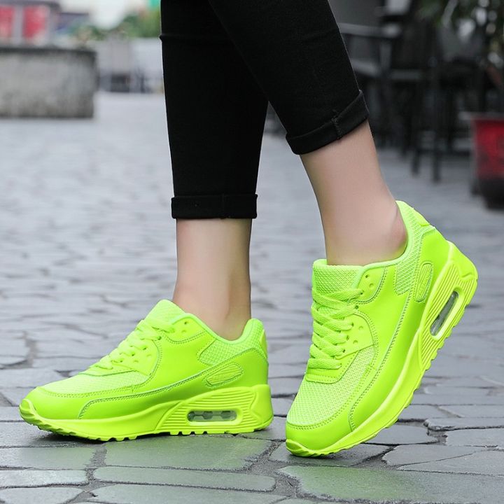 Fluorescent Green Sneakers Women Mesh Knitting Lace-up Couple Shoes New  Casual Mixed Colors Tennis Shoes Light Vulcanized Shoes - Women's Vulcanize  Shoes - AliExpress