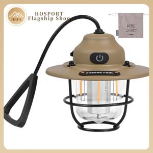 【HRFS】 Emergency Light Lantern 2700K/6500K LED Chandelier Light Stepless Dimming Retro Atmosphere Chandelier for Fishing Hiking