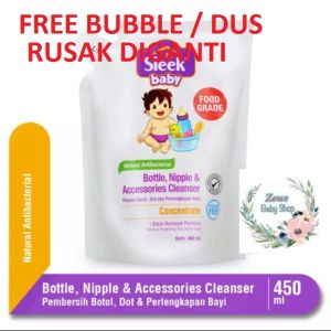 Sleek Bottle Nipple And Baby Accessories Cleanser Pouch Refill 450ml