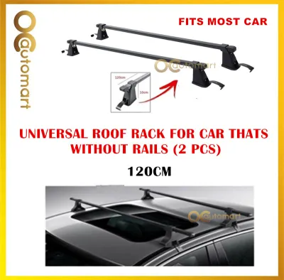 Car Roof Rack Roofbar Roof Carrier Van Roof Rack Bar Luggage Top Holder Bumbung Rak Universal Without Drill