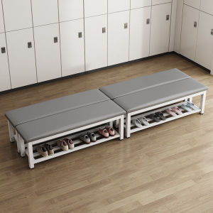 Long bench wooden bench multi-person bench padded sofa bench resting shoe changing long chair