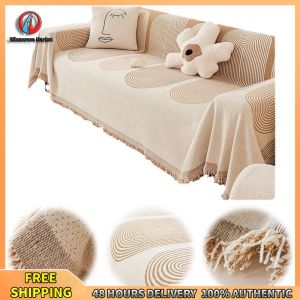 Winnereco Bosneyel Premium Sofa Cover with Cozy Throw Blanket for All-Season Use in Living Room or Lounge Area