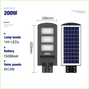 Solar Street Light Outdoor Waterproof Solar Lights LED Flood Lamp With Remote 300W 200W 120W