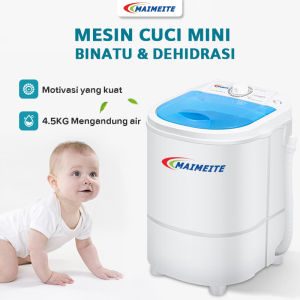 MAIMEITE 4.5KG Mesin cuci mini Dengan fungsi tumble dry Washing Mesin cuci mini portable Hemet Energy