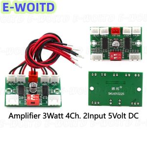 XYY  บอร์ดขยายเสียง XH-A156 3W.x4Ch. 2 Input ไฟSupply 5 Volt DC.For DIY. / Amplifier board Mini DC 5 V. Power output 3+3+3+3 Watts 2 Input Digital Audio Power Amplifier Module Stereo