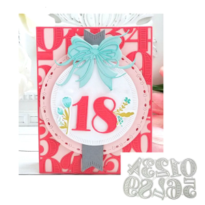 ลายฉลุโลหะที่ตัดลายกระดาษลายตัวเลข0-9แถบเครื่องมือสลักลายนูนแม่แบบกระดาษแม่แบบอัลบั้มงานฝีมือตกแต่ง