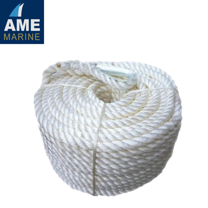 Rope White 3 Core Nylon Sold per meter No Refund เชือก 3 เกลียว สีขาว ...