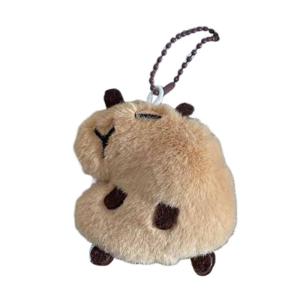 Realistic Capybara Plush Keychain Accessory Sound Making Keyring Adds Personality To Bags And Keys Soft And Fun