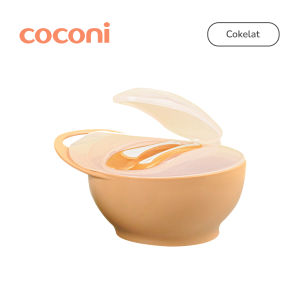 COCONI Weaning Bowl Set Free 2 Pcs Spoons | Mangkuk MPASI Perlengkapan Makan Bayi MPASI Traveling Free 2 Pcs Sendok