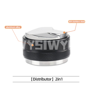 WYSIWYG Double Spring Coffee Tamper 51mm 53mm 58mm Espresso Tamper Stainless Steel Base Barista Tool Dual Spring Pressure for Portafilter Black