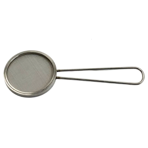Lab Grade Metal Mesh Sieve With Comfortable Grip For Cell Separation And Chemicals Experiments Ergonomic Handle Strainer