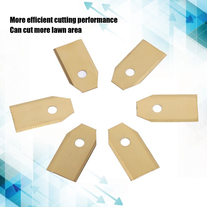 KKmoon ใบมีดหุ่นยนต์ตัดหญ้าสแตนเลสสำหรับ Husqvarna