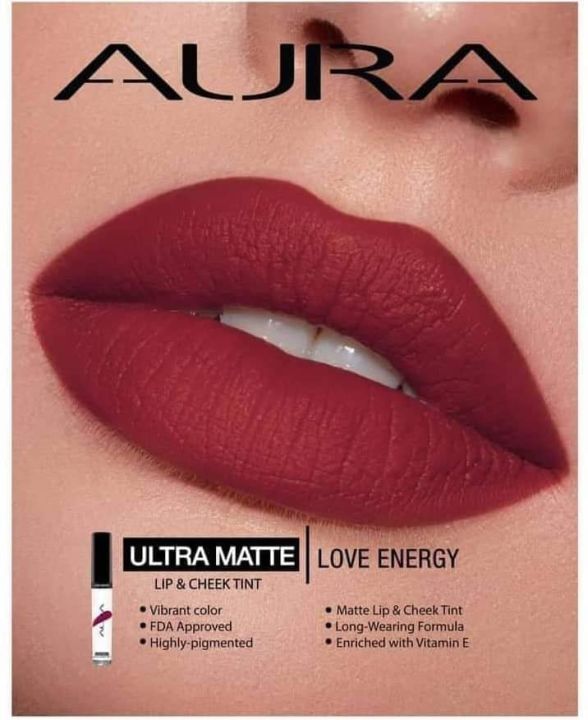 Aura COSMETICS Ultra Matte Maroon Series Lip & Cheek TINT | Lazada PH