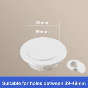 MINIMALUX Split Type Air Conditioning Pipes Cover Plastic White Wall Decorative Cover  Wall Hole Duct Cover Cable Entry