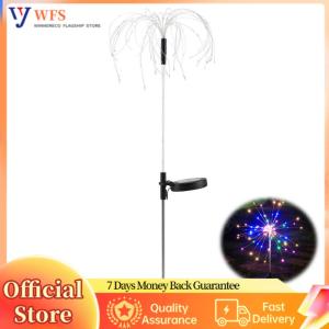 【Flagship】2Pcs Solar Fairy Light Waterproof LED Sparklers Firework Lamp 8 Lighting Modes Smart Sparklers Firework LED String Light