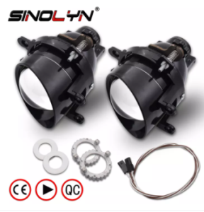 Sinolyn Fog Lights for TOYOTA AVENSIS COROLLA CAMRY PRIUS RAV4 VERSO YARIS LAND CRUISER VIOS YARIS WISH HID Bi-xenon Projector Lens High Low