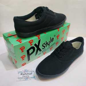 SEPATU PX STYLE KETS CANVAS WANITA Gaya Retro Motif Grafis Ukuran UE:36.7-38