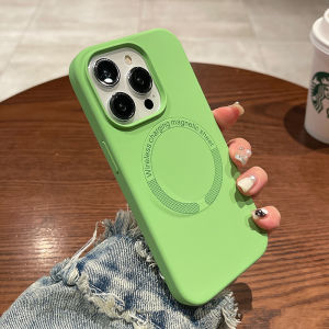 CrashStar MagSafe Silicone Soft Shockproof Phone Case For iPhone 17 16 15 14 Pro Max Plus Air 16e 13 12 11 Pro Max Wireless Charging Phone Casing Solid Color Skin-friendly Anti-drop Protective Phone Cover Shell