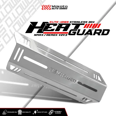 MOKOTO ELITE NMAX/AEROX V2 NMAX/AEROX STANDARD/TURBO MUFFLER COVER STAINLESS 304 PIPE COVER FOR NMAX/AEROX MOTORCYCLE