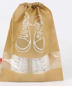 [MQLITTLESHOP] Travel Reusable Eco Shoe Storage Bag Organizer Dust-Free Drawstring Bag