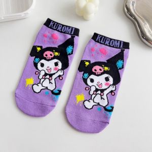 Tất vớ Kuromi trẻ em cho bé gái cute dễ thương hoạt hình Sanrio ngộ nghĩnh đáng yêu