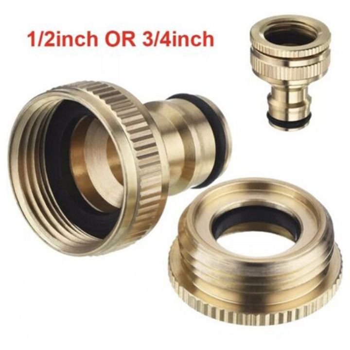 1/2" 3/4" Faucet Connector Brass Female Threaded Connector Adapter For Quick Connection Of