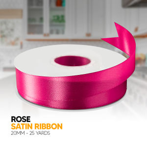 25 Yard Satin Ribbon Roll 10/20mm Gift Wrapping Flower Crafting Birthday Wedding & Ribbon for flower Bouquet Decoration