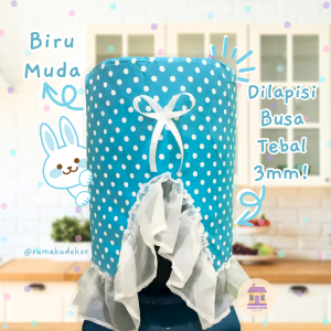 Sarung Galon Dispenser Polkadot Pita Rumbai / Cover Galon