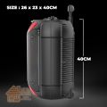 Tango Bluetooth Radio KTV Speaker Portable Trolley Super Bass Home Party Karaoke Wireless Player With FM/TF/USB/AUX/MIC. 