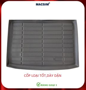 Thảm lót cốp xe ô tô Vinfast VF6 Nhãn hiệu Macsim chất liệu nhựa TPE cao cấp màu đen