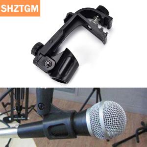 [COD] SHZTGM 1PC คลิปปรับพลาสติกบนกลองขอบ shock Mount ไมโครโฟนยึดไมโครโฟน