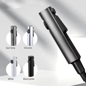 High Pressure Flushing Nozzle with Two-way Valve Pressure Hand-held Spray Toilet Bidet Bathroom Shower Cleaning Kit
