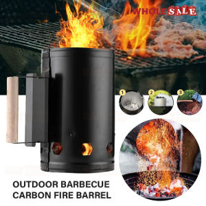 Barbecue Charcoal Chimney Starter BBQ Fire Starters Bucket Briquette Coal Grill Fire Lighter Outdoor / Bekas Penyala Api