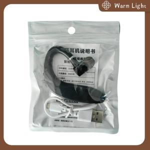 Warm Light Wireless Bluetooth 5.0 Ear-Hook Earphones Sports Business Single Ear Headset Handsfree Headphone With Mic For Cell Smartphones