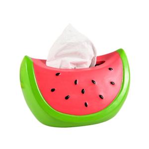 Decorative Watermelon Tissue Box Stylish Napkin Dispenser Large Capacity Paper Towel Holder for Bedrooms and Offices
